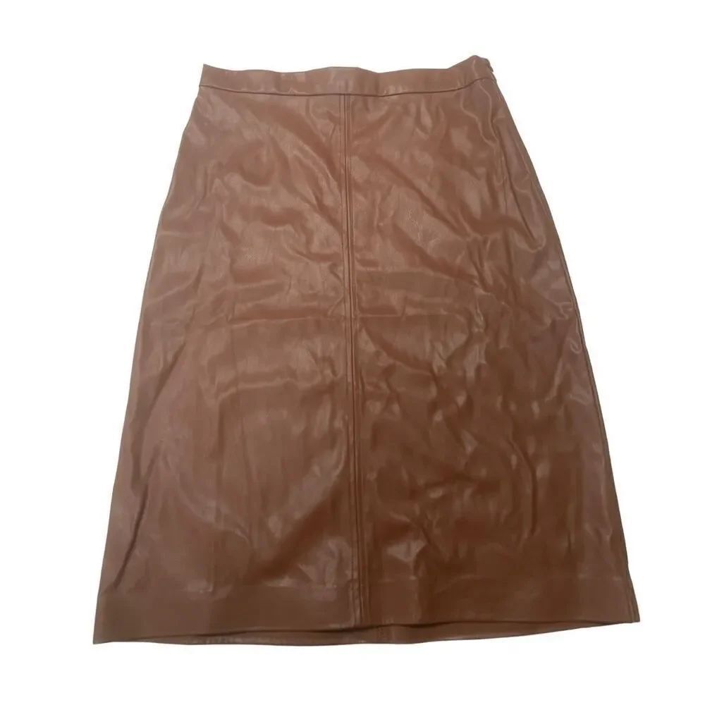 Faux Leather Shinestar Skirt
